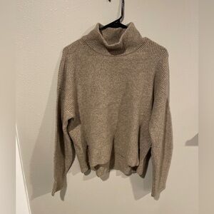 Abercrombie & Fitch Cozy Tan Turtleneck Sweater